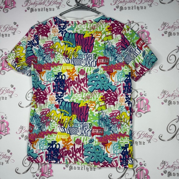 Zoo York tshirt tee graffiti spray paint style tattoo art work graffiti artist - Picture 4 of 7